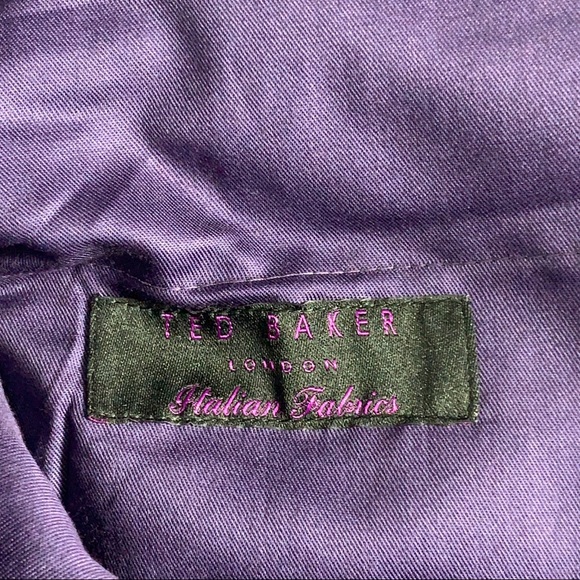 TED BAKER LONDON Jay 100% Wool Plaid  Men's Trousers - Picture 9 of 14